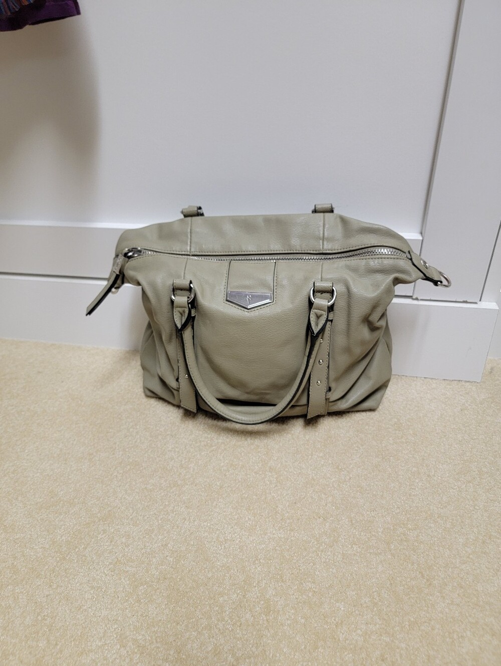 Simply Vera Wang Light Olive Green Colored Bag
